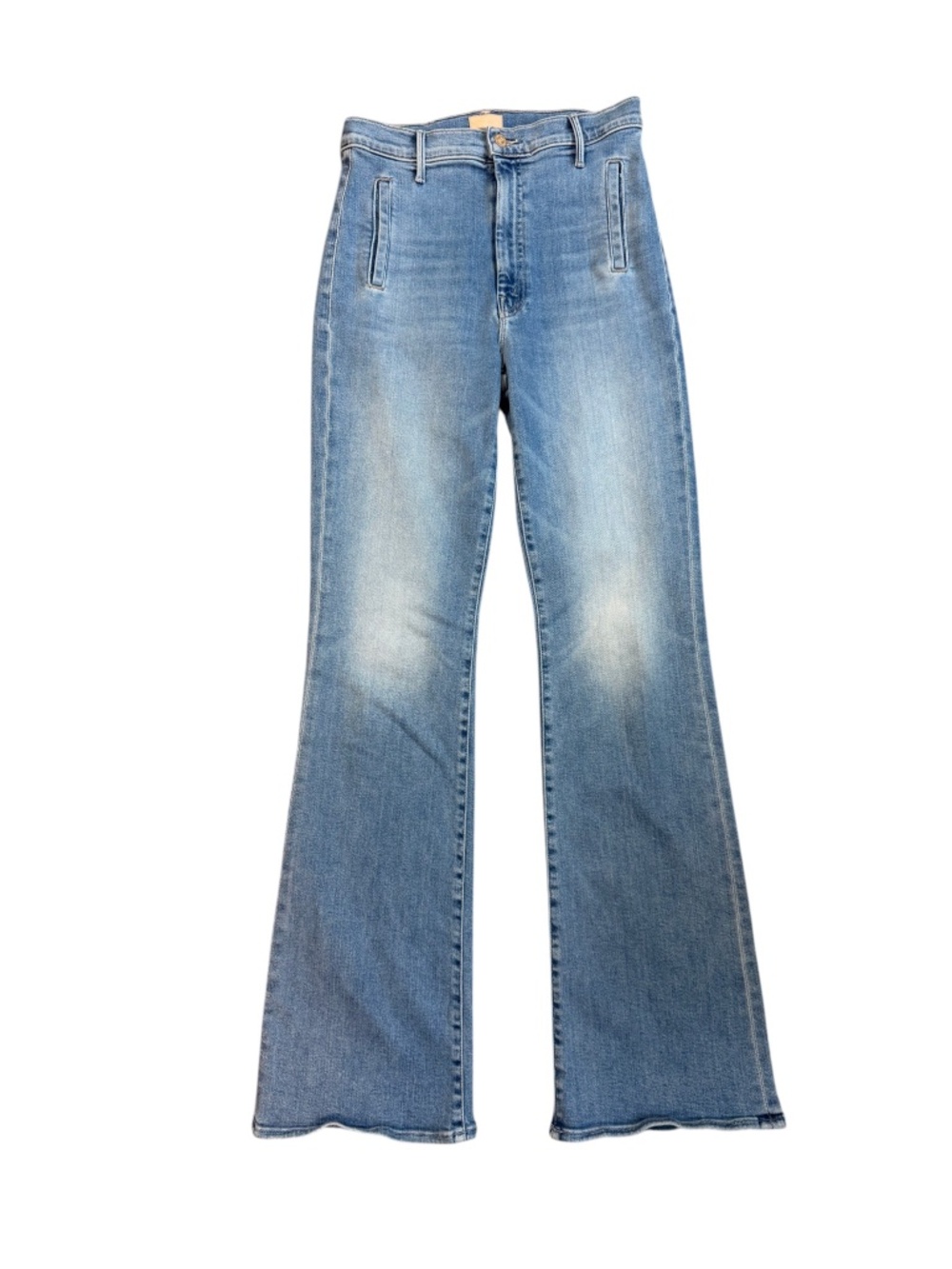 MOTHER The Drama High Rise Flare Jeans in Tasty Wave Size 29